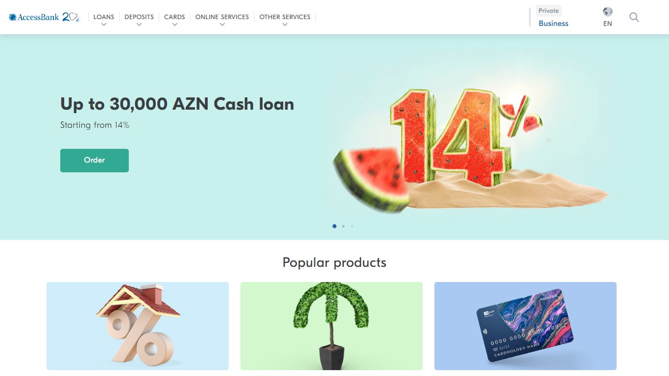 AccessBank Main page - Access Bank Azerbaijan