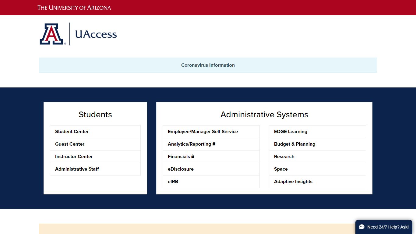 UAccess - University of Arizona